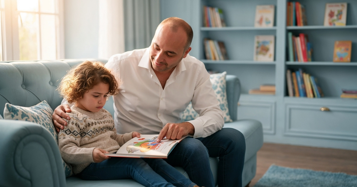 Niño eligiendo entre varios libros para recuperar las ganas de leer