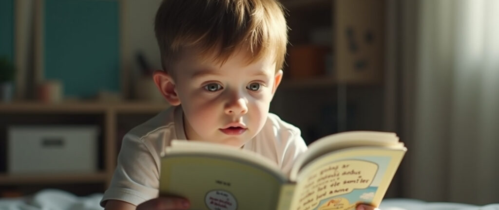 nino leyendo con claridad en una situacion relacionada con hipoacusia
