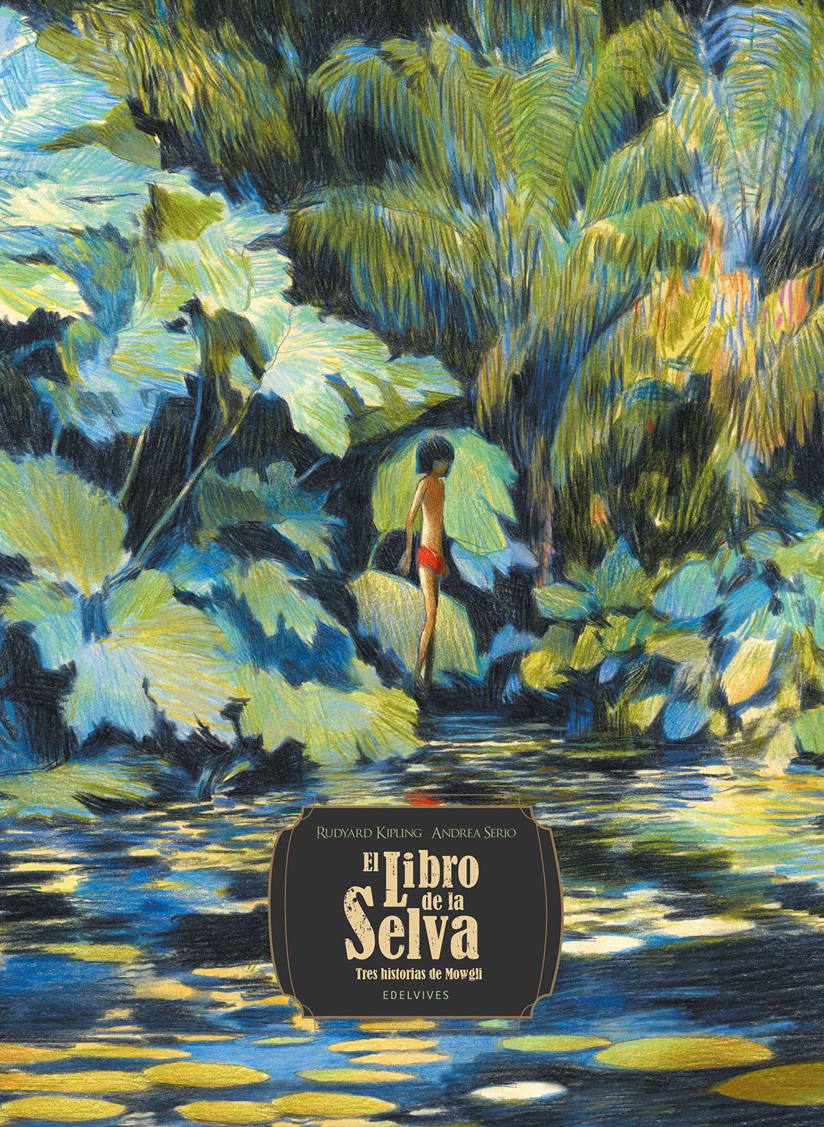 Portada de El libro de la selva. Tres historias de Mowgli, de Rudyard Kipling